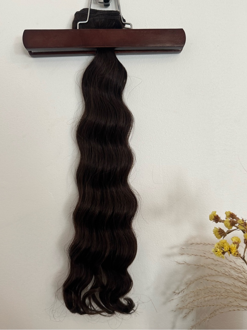 100% Human Hair Weft Extensions #2 Dark Brown 18” 100g Body Wave